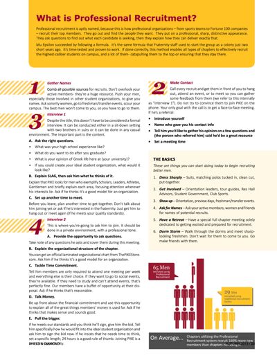 What is Professional Recruitment?